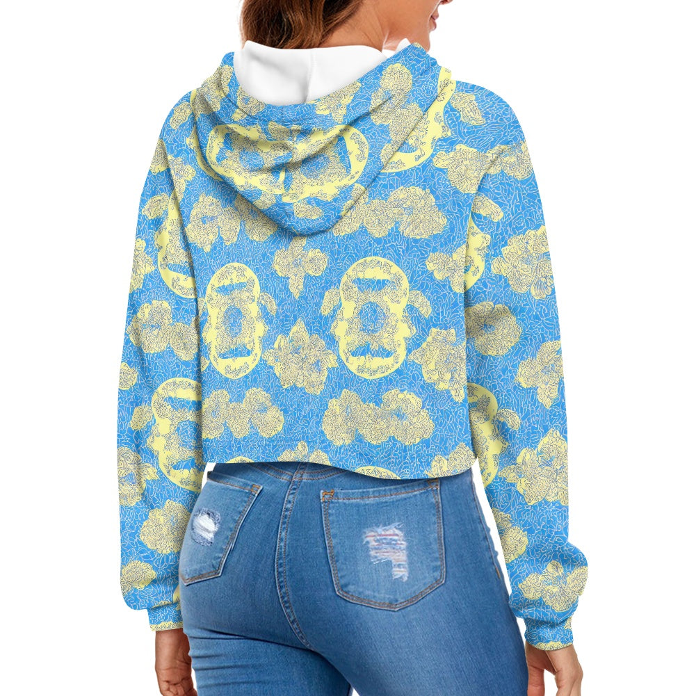 Women's midriff-baring sweatshirt - Vintage
