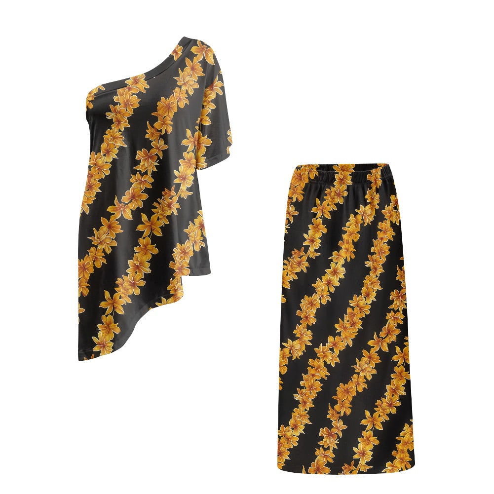 Elegant Off-Shoulder Two-Piece Dress for Women