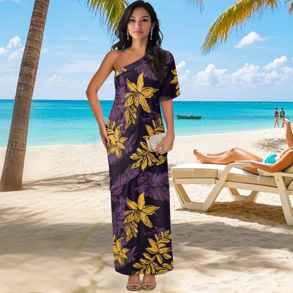 Elegant Off-Shoulder Two-Piece Dress for Women