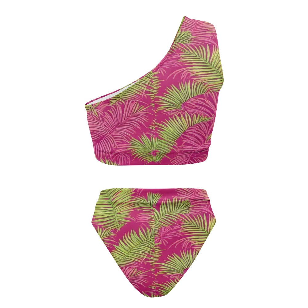 Women's one-shoulder swimwear