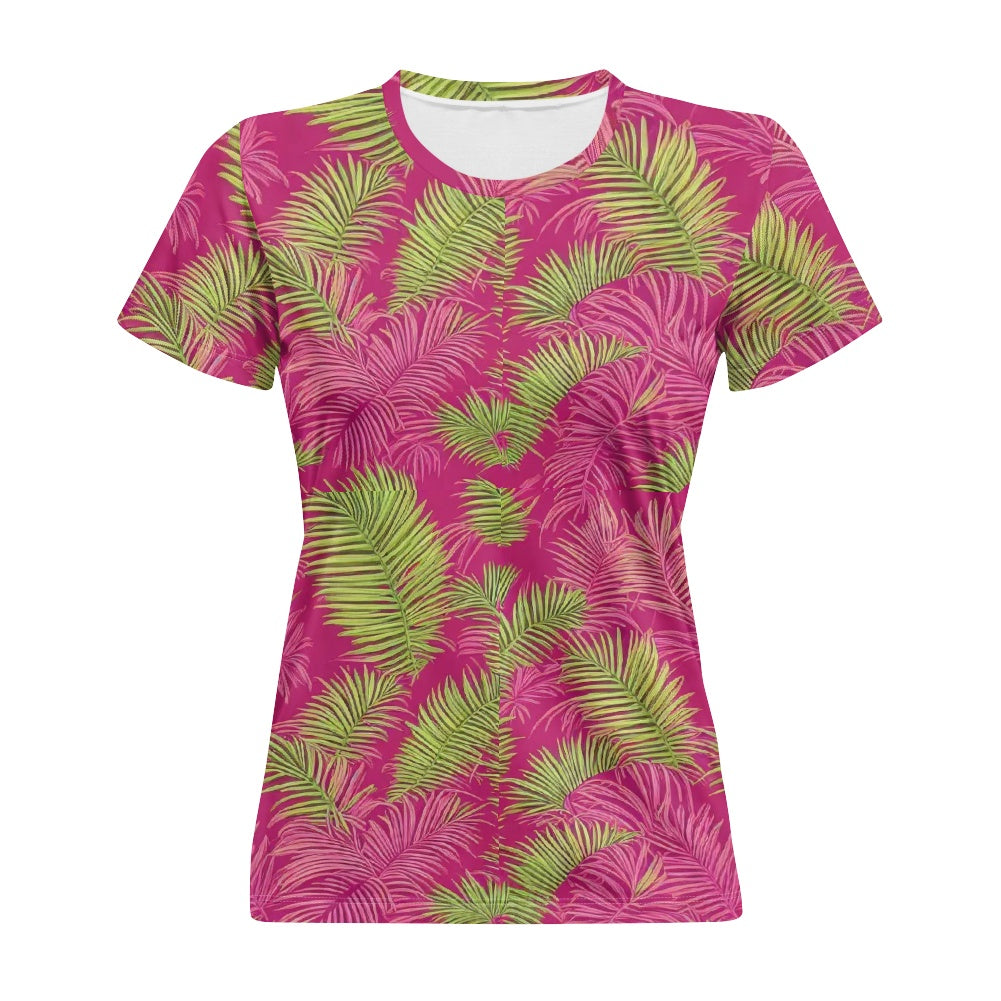 Ladies round neck T-shirt white