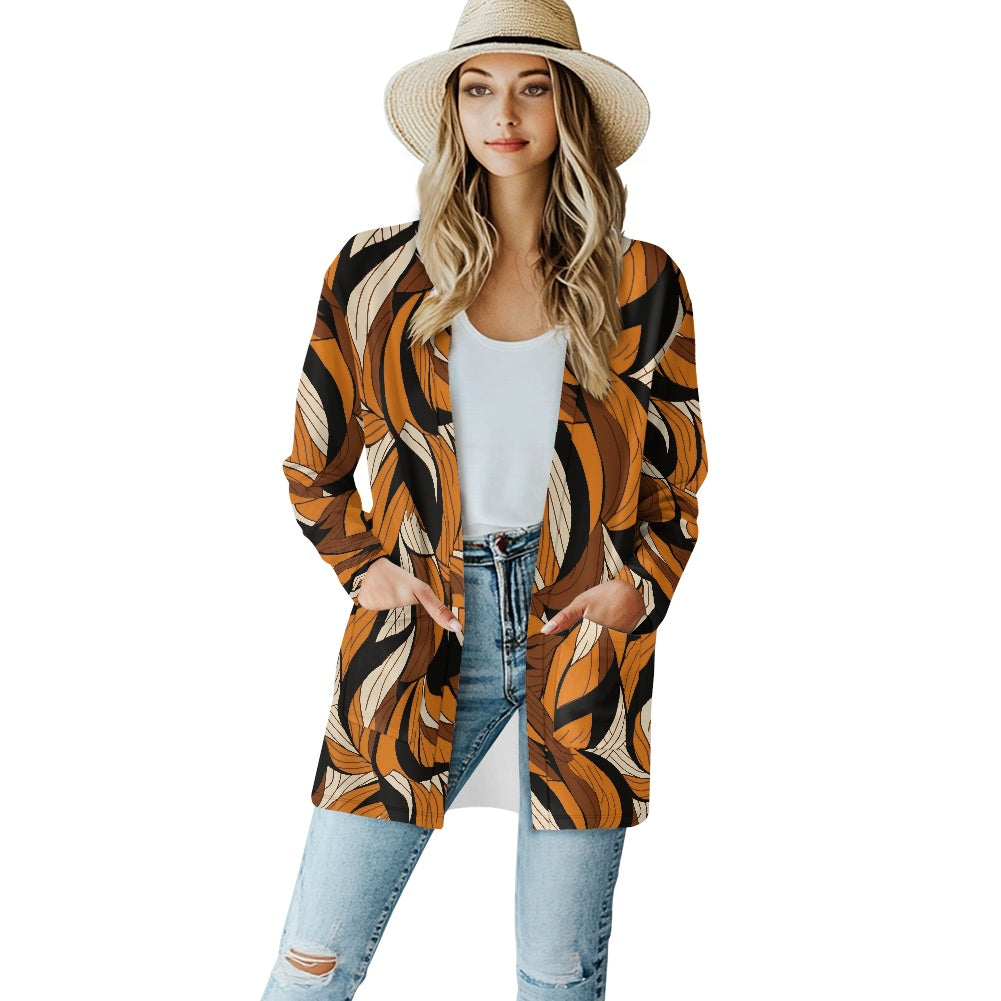 Long-sleeved cardigan jacket