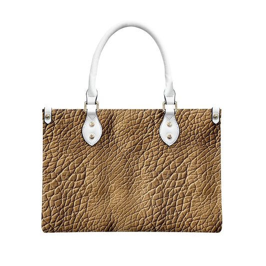 Women's PU leather twill handbag black