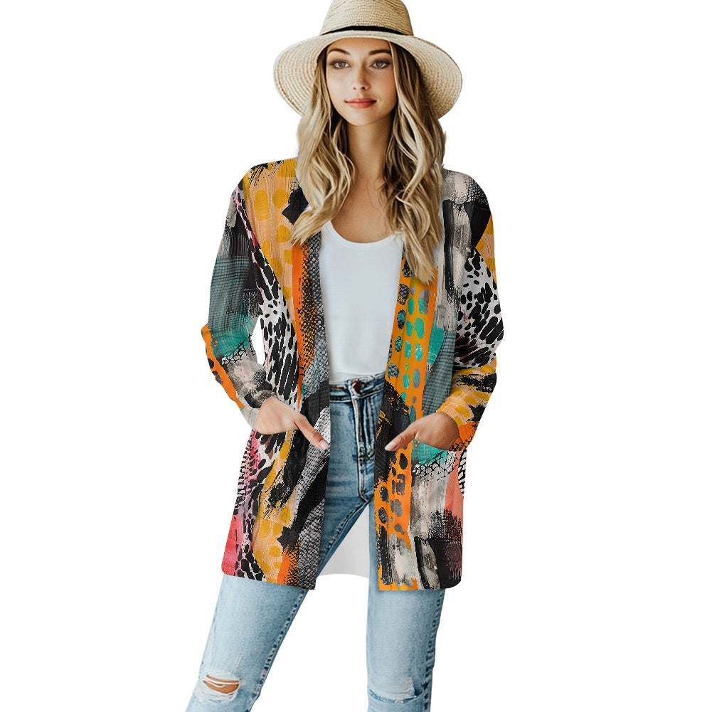 Long-sleeved cardigan jacket