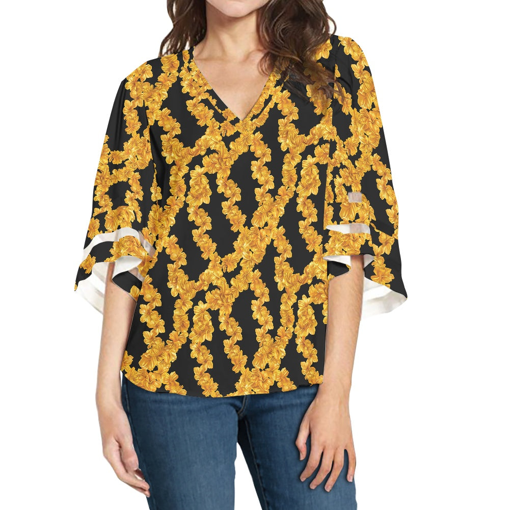 Women Puff Sleeve Blouse white