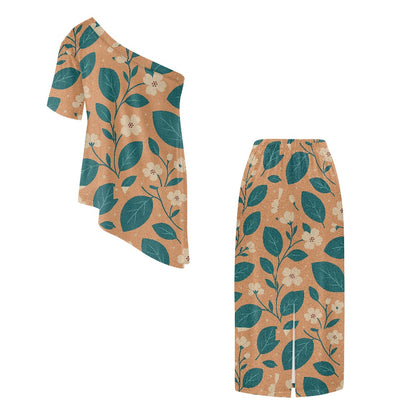 Elegant Off-Shoulder Two-Piece Dress for Women