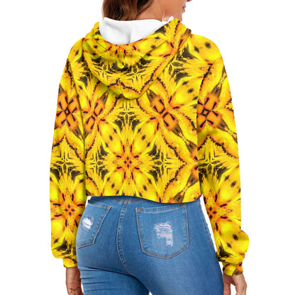Women's midriff-baring sweatshirt - African