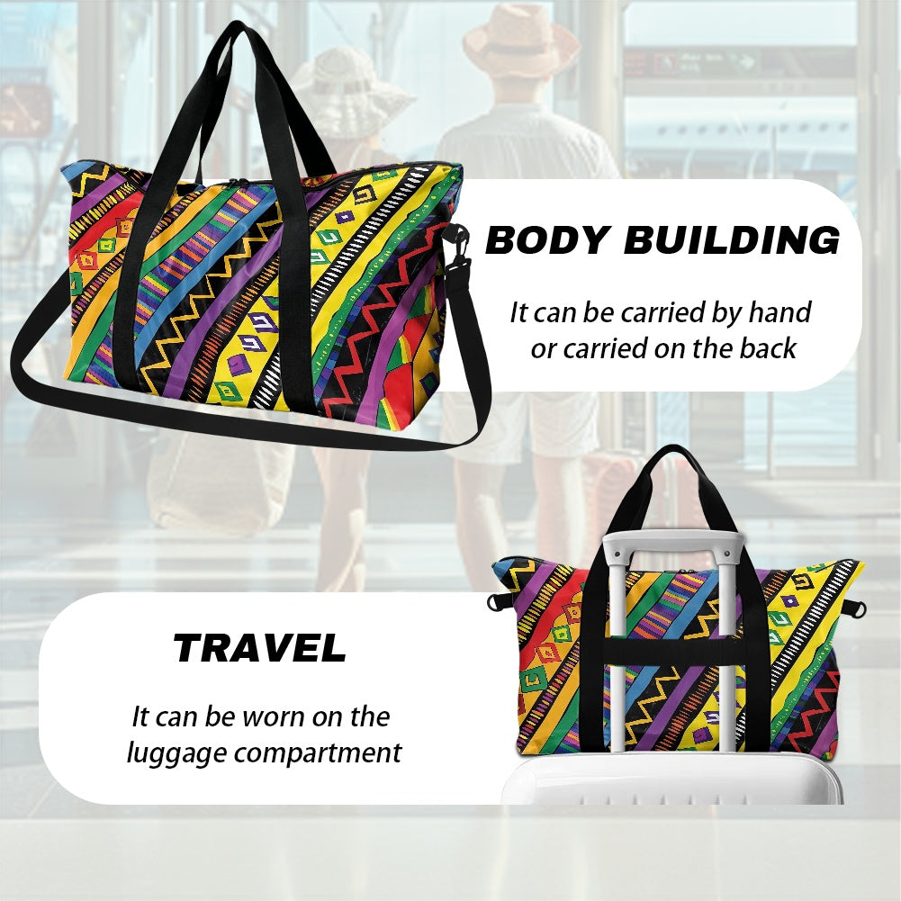 Navajo Rainbow pattern Lightweight luggage