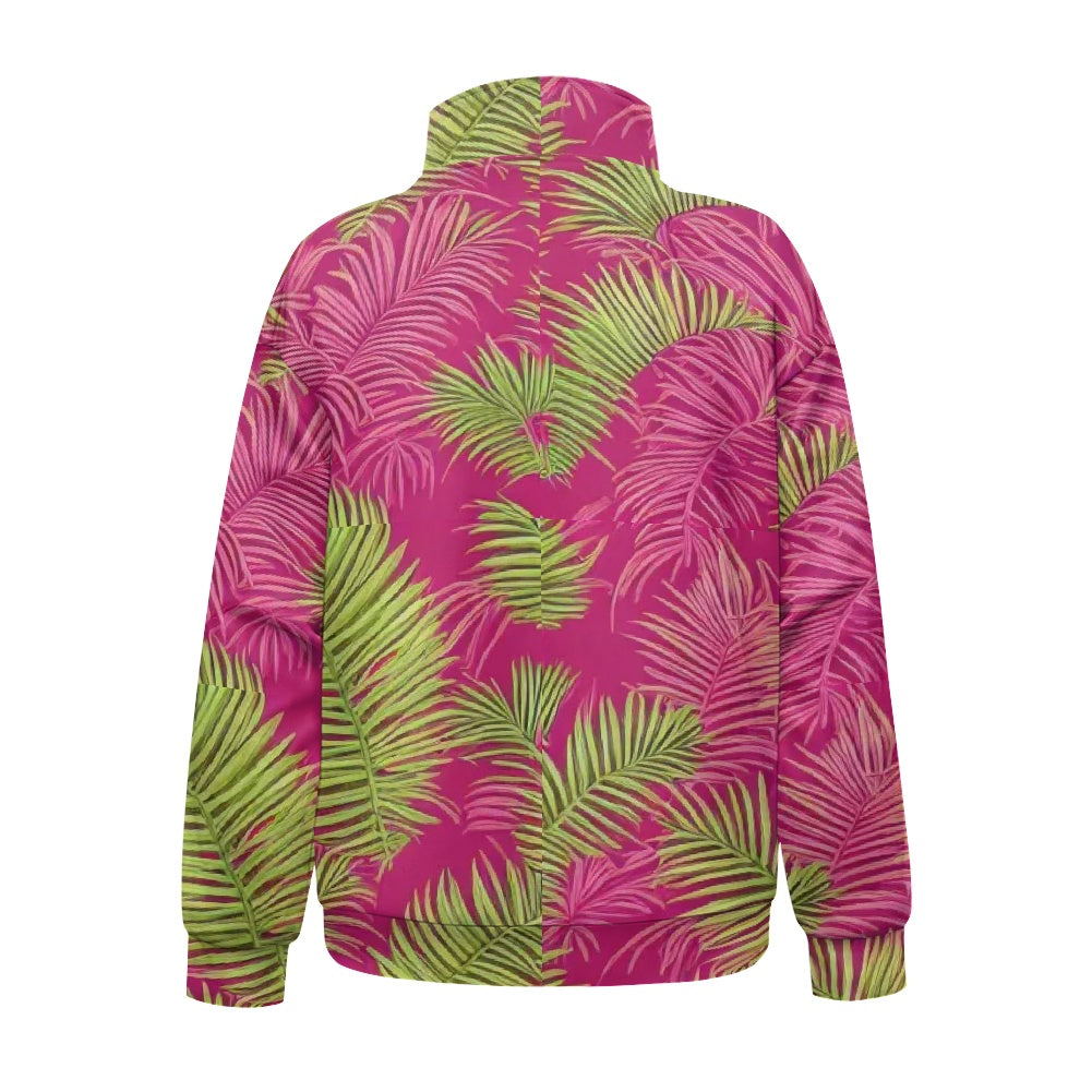 Women's long sleeve zipper sweatshirt