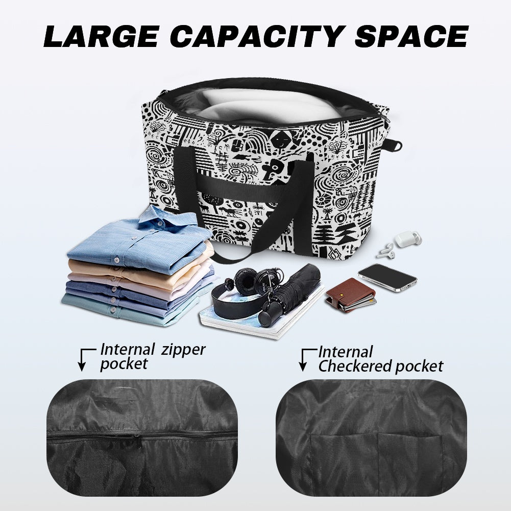 Black and White Ethnic African Lightweight luggage