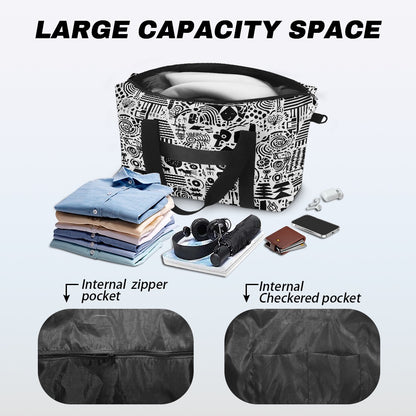 Black and White Ethnic African Lightweight luggage