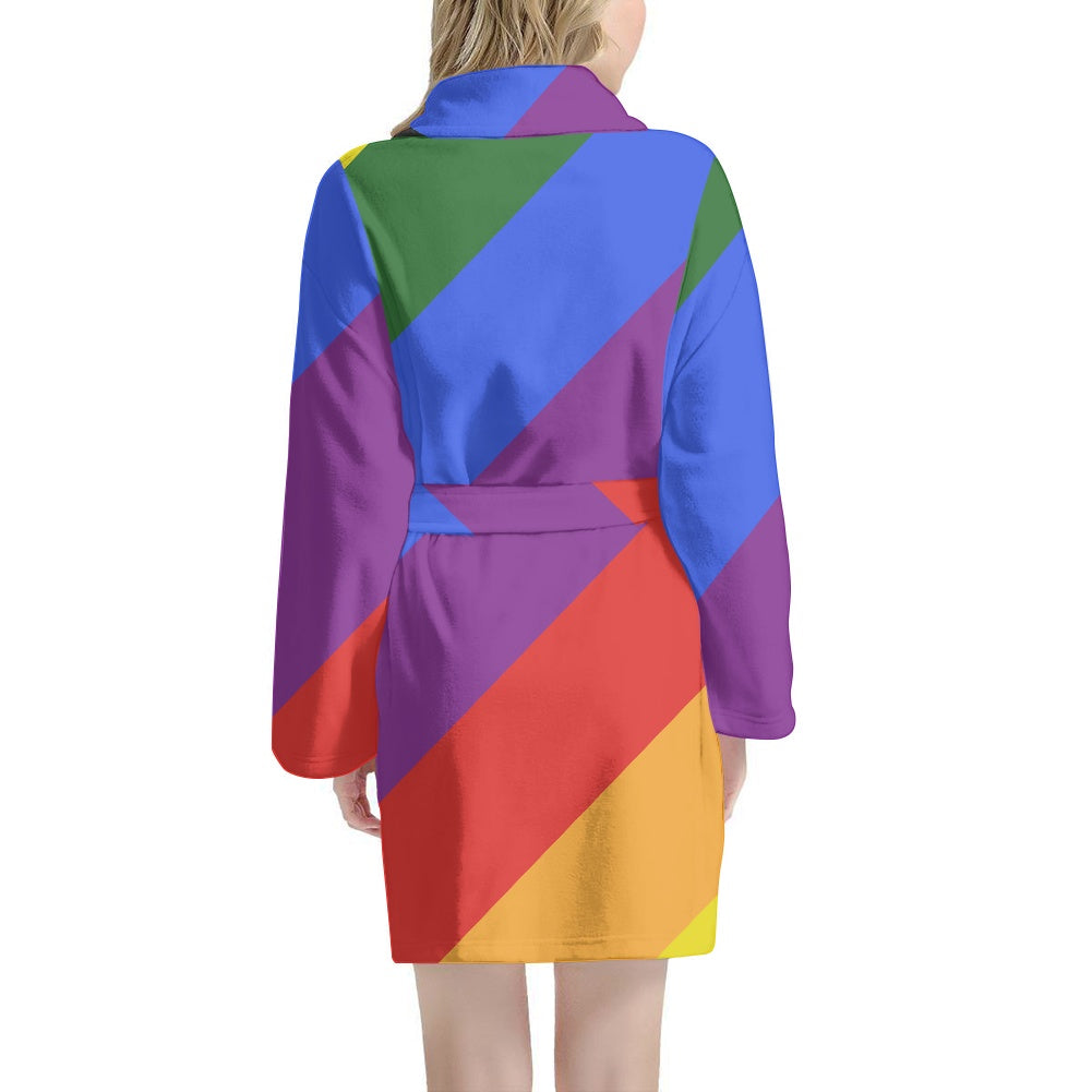 Rainbow Women's bathrobe