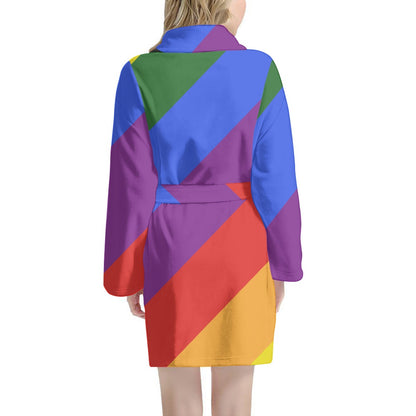 Rainbow Women's bathrobe