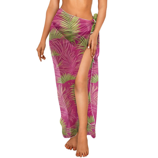 Bikini cover-up beach bathing suit cover-up white ONESIZE