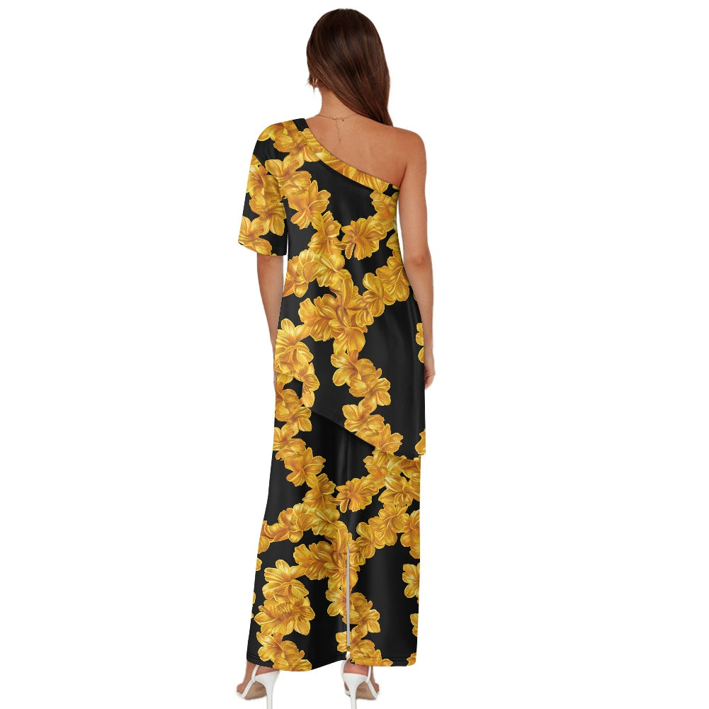 Elegant Off-Shoulder Two-Piece Dress for Women