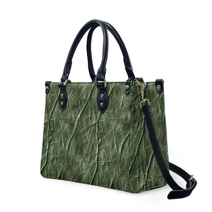 Verdant Harmony: Nature-Inspired with Modern Flair Women's PU Leather Twill Handbag