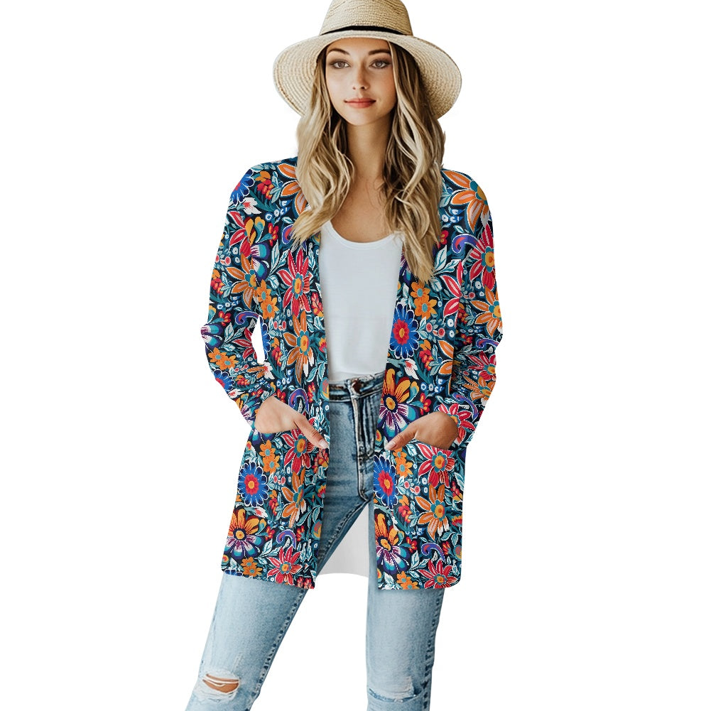 Long-sleeved cardigan jacket