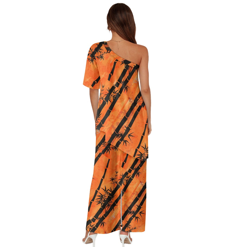 Elegant Off-Shoulder Two-Piece Dress for Women