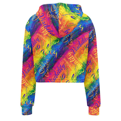 Women's midriff-baring sweatshirt - LGBTQ Pride
