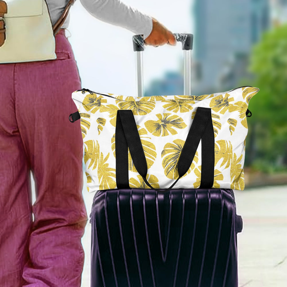 Yellow Monstera Lightweight luggage