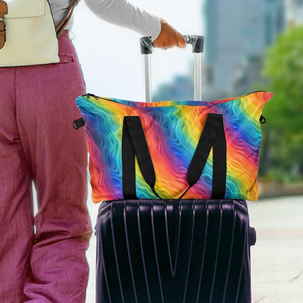 Rainbow Wavy pattern Lightweight luggage