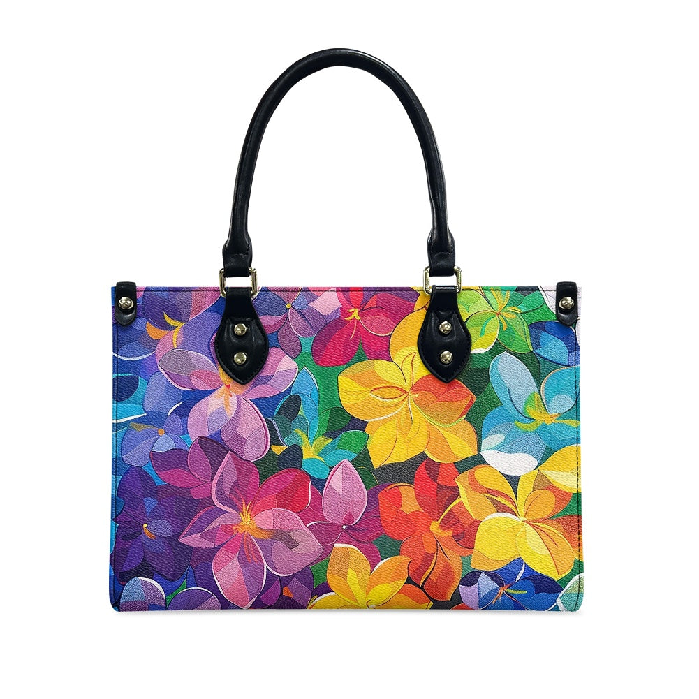 Women's PU leather twill handbag