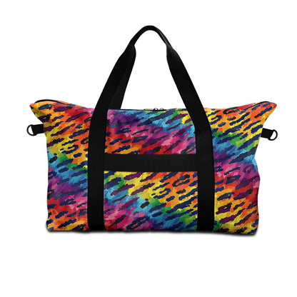 Animal stripe pattern on Rainbow colors Lightweight luggage