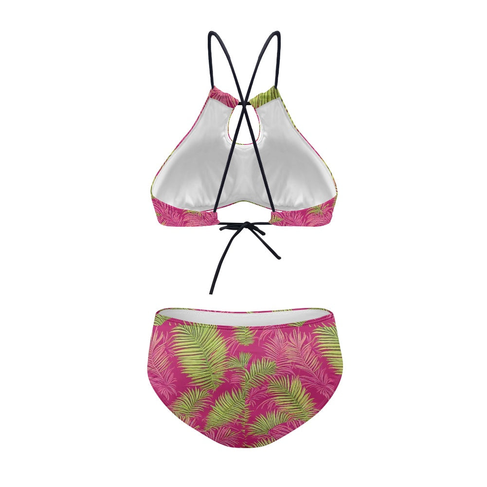Women's strappy two-piece bikini swimsuit
