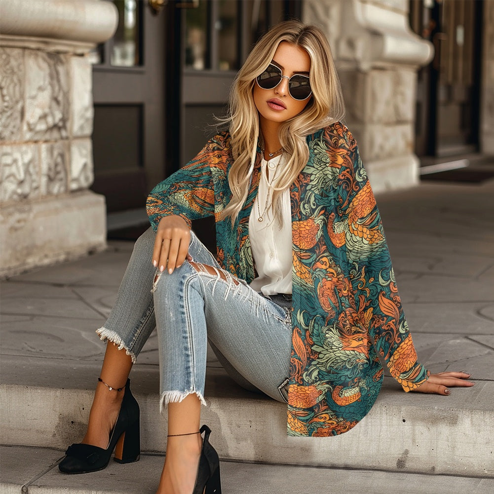 Long-sleeved cardigan jacket