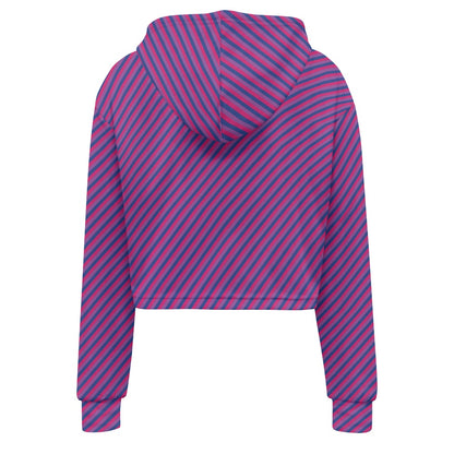 Women's midriff-baring sweatshirt - Bi Stripes