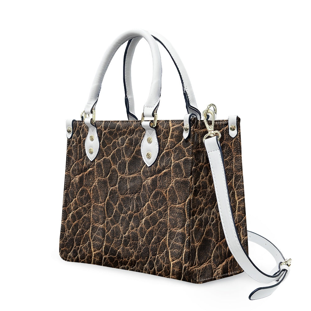 Eterna Luxe: Timeless Handcrafted Elegance Women's PU Leather Twill Handbag