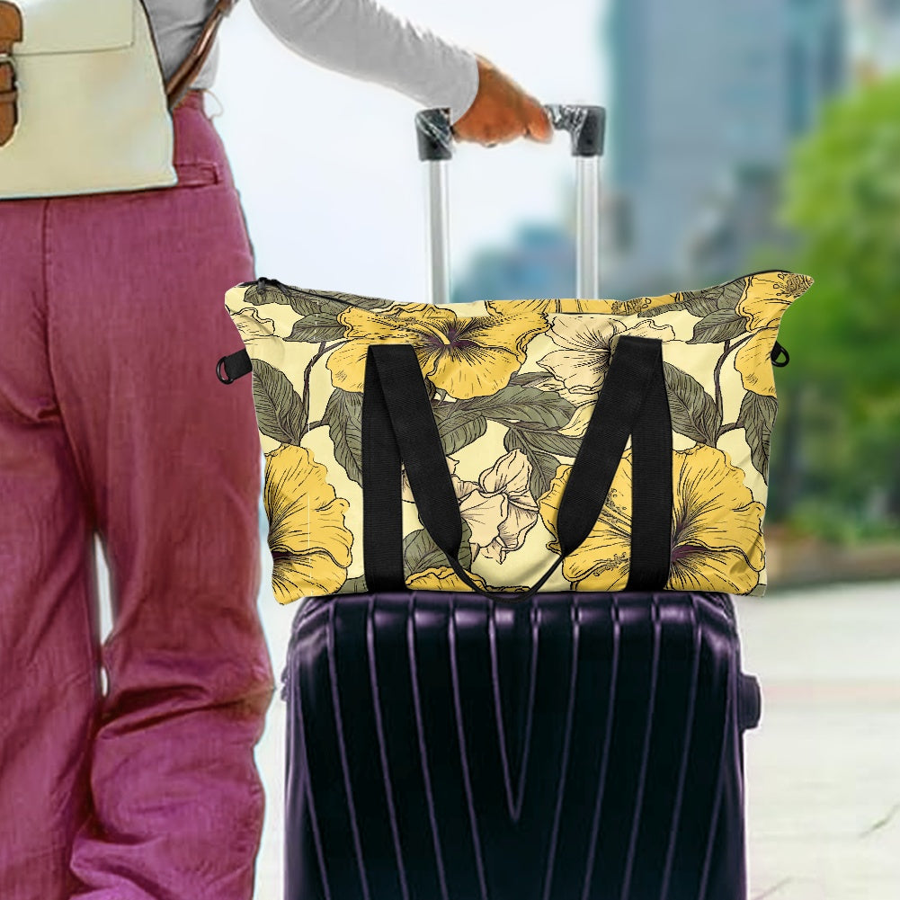 Yellow Hibiscus Lightweight luggage