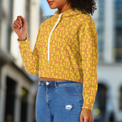 Women's midriff-baring sweatshirt - Mudcloth