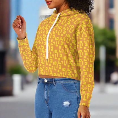 Women's midriff-baring sweatshirt - Mudcloth