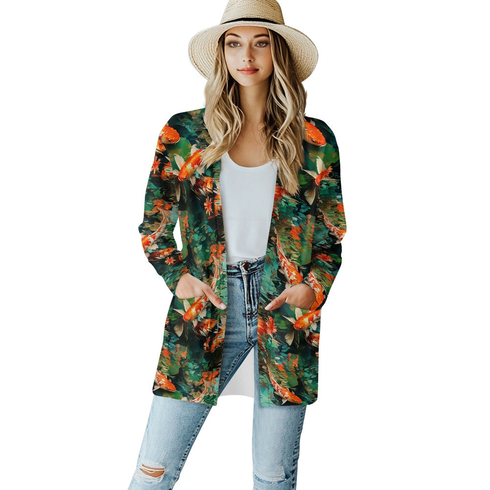 Long-sleeved cardigan jacket