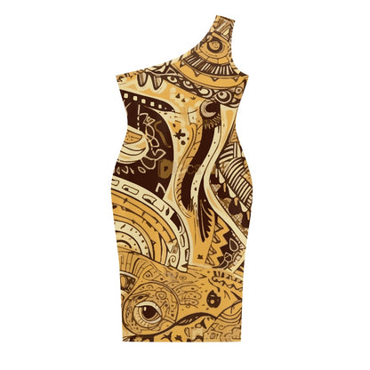 Discover Elegance: Luxtrini's One-Shoulder Slim Dress - Ethnic