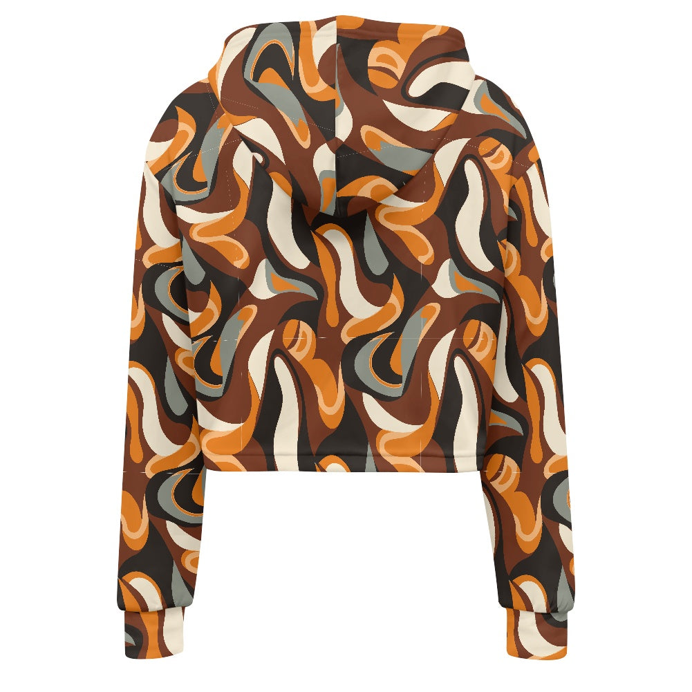 Women's midriff-baring sweatshirt - Ethnic