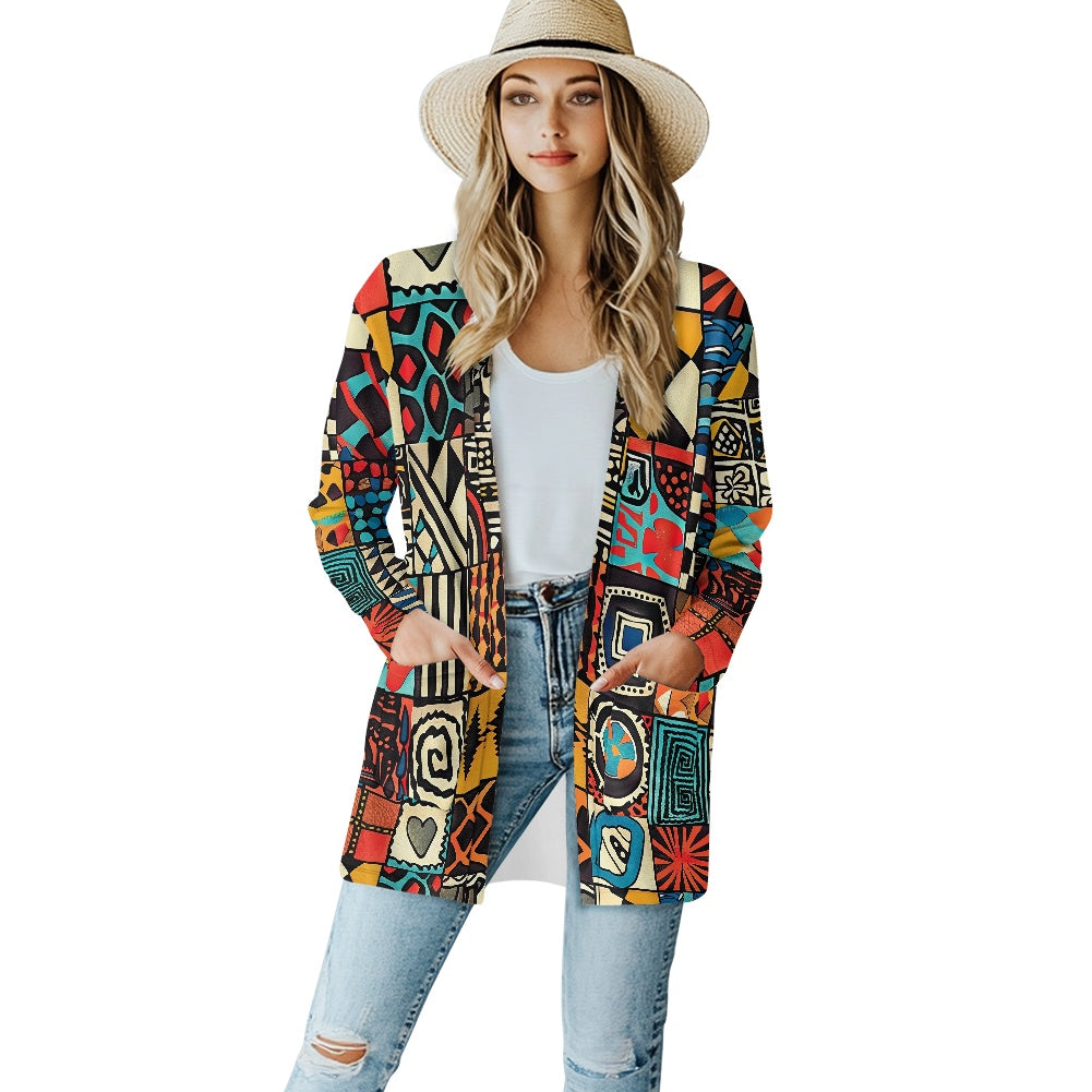 Long-sleeved cardigan jacket