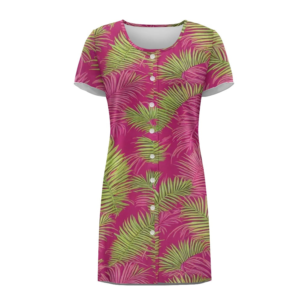 🌴Tropical Whisper Nightdress – Your Escape in a Dress