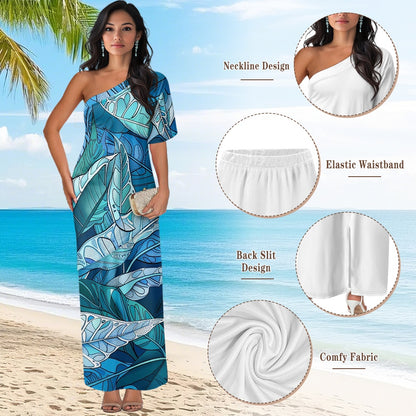 Elegant Off-Shoulder Two-Piece Dress for Women