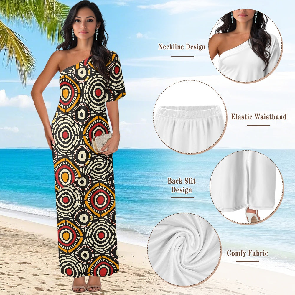 Elegant Off-Shoulder Two-Piece Dress for Women