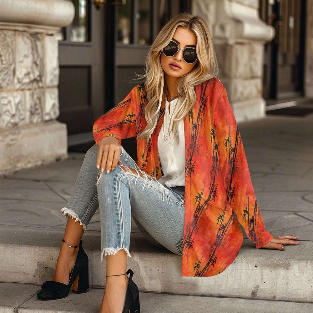Long-sleeved cardigan jacket