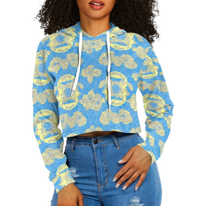 Women's midriff-baring sweatshirt - Vintage