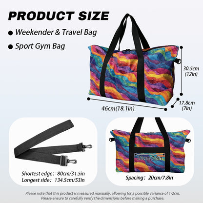 Nature-Inspired Rainbow ocean-themed Lightweight luggage