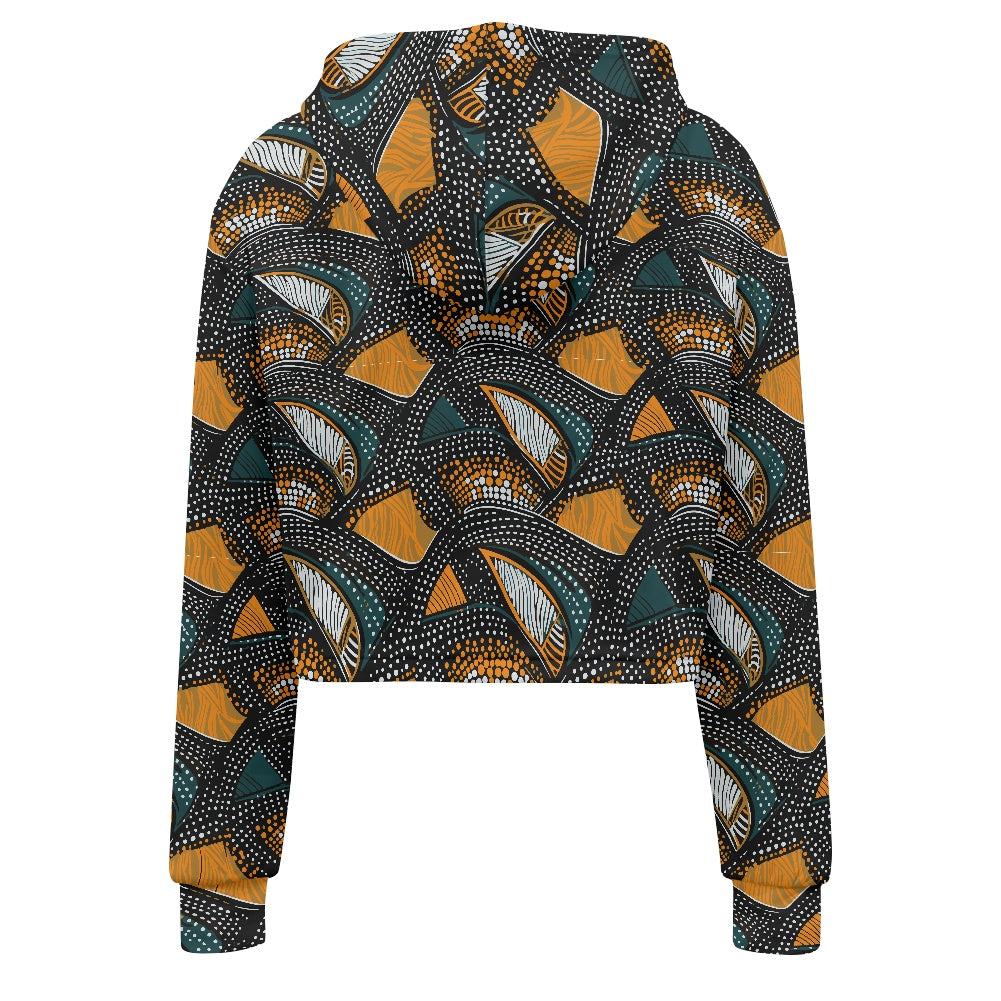 Women's midriff-baring sweatshirt - Ethnic