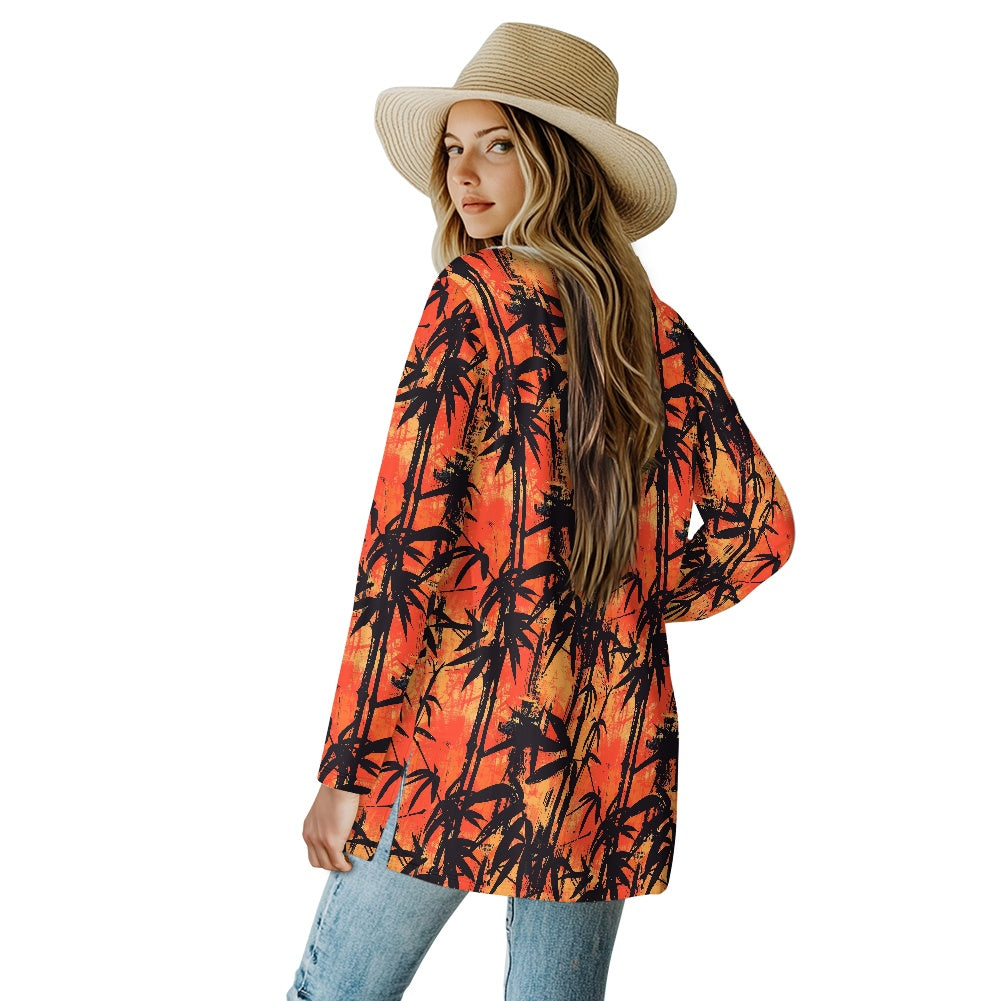 Long-sleeved cardigan jacket