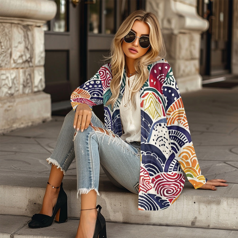 Long-sleeved cardigan jacket