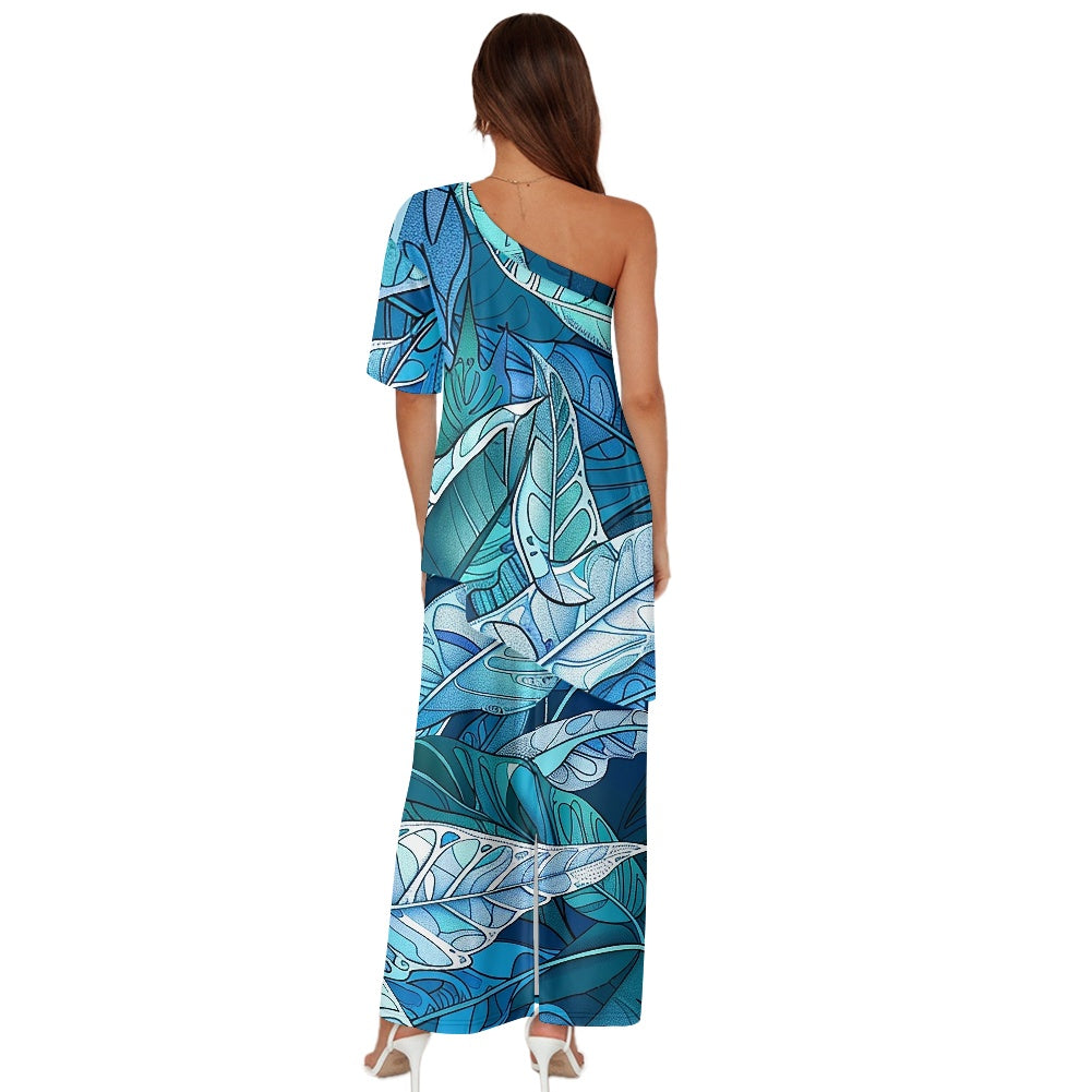 Elegant Off-Shoulder Two-Piece Dress for Women