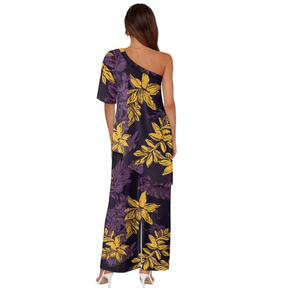 Elegant Off-Shoulder Two-Piece Dress for Women