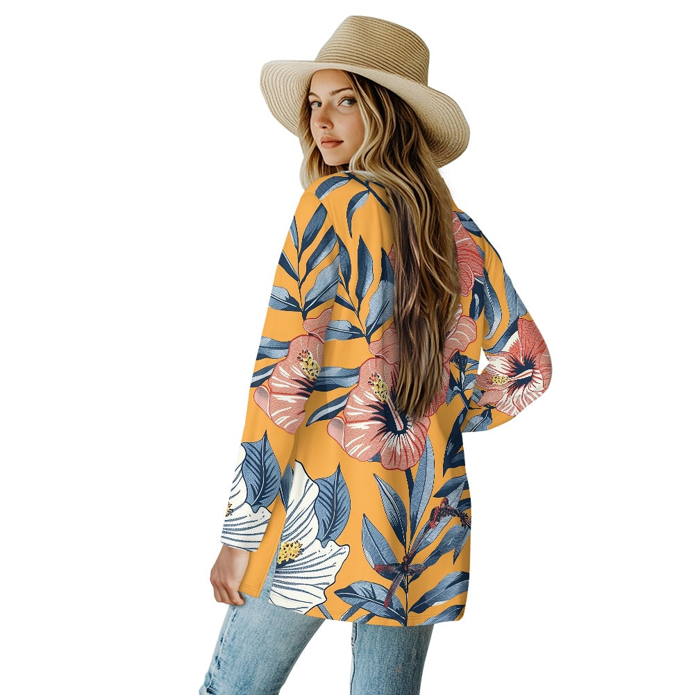 Long-sleeved cardigan jacket